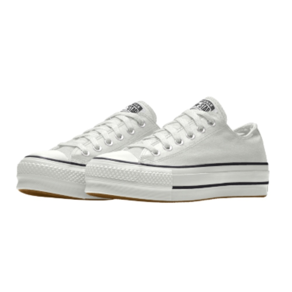 White converse with platform
